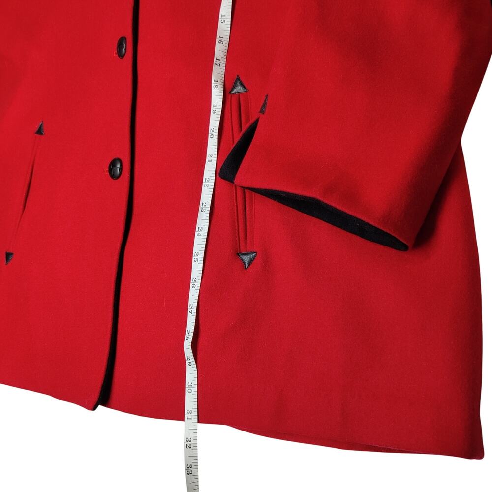 Lane Bryant Red Pea Coat - Picture 10 of 10